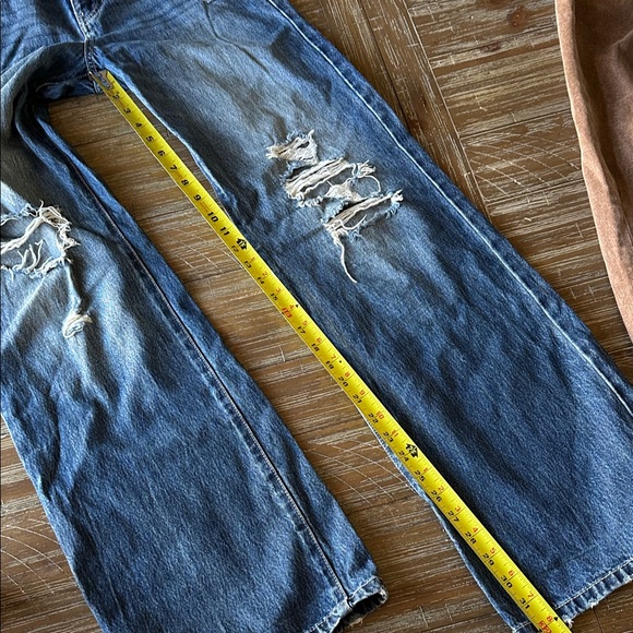 KanCan High Rise Distressed 90's Flare Medium Wash Denim Jeans Size 3/25 - Picture 14 of 15